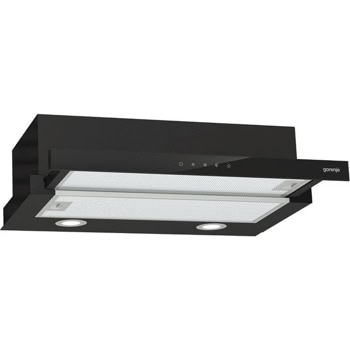 Абсорбатор Gorenje TH64E4BG, за вграждане, телескопичен, енергиен клас C, 131W, 450 m³/h, 1 мотор, 3 степени на мощност, сензорно управление, черен | JAR Computers Gorenje TH64E4BG
