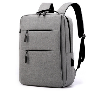Раница за лаптоп BP-03, до 15.6" (39.62 cm), полиестер, USB порт, сива | JAR Computers Раница за лаптоп BP-03 45289