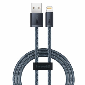 Кабел Baseus Dynamic, от USB A(м) към Lightning(м), 1m, сив | JAR Computers кабел dynamic usb a m to lightning m