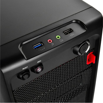 Кутия Case mATX SMARTER - Black, USB3.0