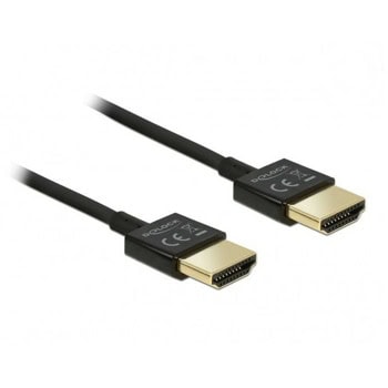 Кабел Delock 84771, от HDMI(м) към HDMI(м), 1m, черен, 4K@60Hz | JAR Computers Кабел Delock 84771