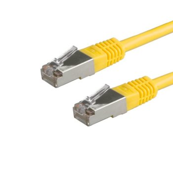 Пач кабел Roline 21.99.1342, SFTP, cat.6, 2m, жълт | JAR Computers ROLINE 21.99.1342 S/FTP Patch Cat.6 2 м Жълт