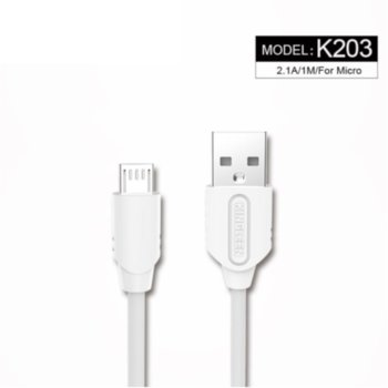 Кабел Micro USB Kingleen K203 2.1A 2m 0905553