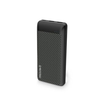 Външна батерия /power bank/ Nordic Carbon Slim, 10 000 mAh, черна, 2x USB-A, 1x USB-C, QC 3.0, 18W | JAR Computers Nordic Carbon Slim