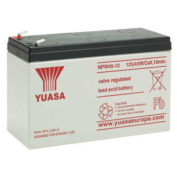 Акумулаторна батерия Yuasa NPW45-12, 12V, 9Ah, VRLA, F2 конектори image