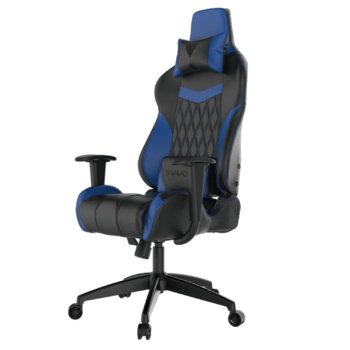 Геймърски стол Gamdias Achilles E2-L, кожа, до 200kg, черен/син | JAR Computers Gamdias Achilles E2-L Blue