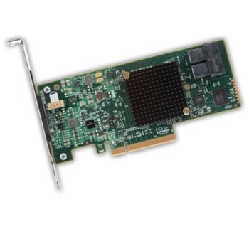 RAID Контролер LSI MegaRAID SAS 9341-8i, PCI-E 3.0 към mini-SAS (SFF8643), SATA/SAS 12Gb/s, 2 портов, поддържа RAID 0, 1, 5, 10, 50 and JBOD mode | JAR Computers LSI MegaRAID SAS 9341-8i LSI00407