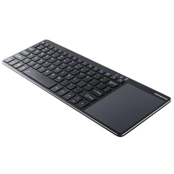 Клавиатура Modecom MC-TPK1 с Touchpad, безжична, 2.4GHz, до 7 метра, черна, USB | JAR Computers Modecom MC-TPK1 С TOUCHPAD