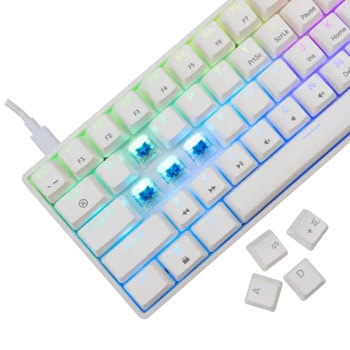 white shark shinobi 2 blue switch бяла | JAR Computers white shark shinobi 2 blue switch бяла