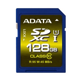 128GB SDHC, A-Data Class10