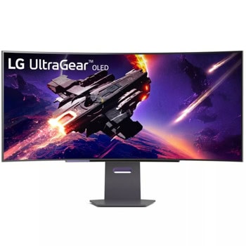 Монитор LG 45GS95QE-B, 44.5" (113.03cm) OLED Curved панел, 240Hz, UWQHD, 0.03ms GtG, 1 500 000:1, 275cd/m2, DisplayPort, HDMI, USB Hub | JAR Computers LG 45GS95QE-B