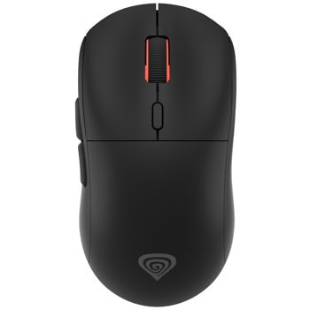 Мишка Genesis Zircon XIII, оптична (26000dpi), жична/безжична, USB, черна, 7 програмируеми бутона, Pixart PAW3395 сензор, RGB подсветка | JAR Computers Genesis Zircon XIII Black NMG-2089