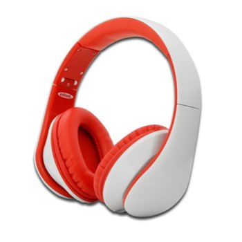 Слушалки Ednet 83056, микрофон, 40мм говорители, дълбок бас, 3.5мм жак, бели | JAR Computers Ednet 83056 White