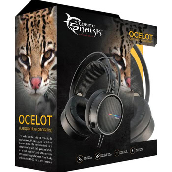 слушалки white shark ocelot черни
