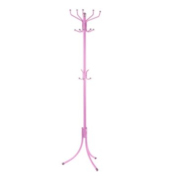 Закачалка за дрехи Carmen 128, 13 бр.куки, височина 183см, основа метал, розова image