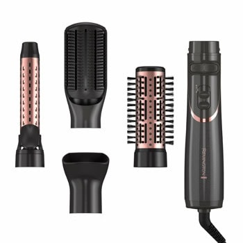 Уред за сушене и стилизиране на коса Remington Curl and Straight Confidence AS8606, 800W, керамично покритие. 2 температурни настройки, студен въздух, черен | JAR Computers Remington Curl and Straight Confidence AS8606
