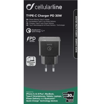 CellularLIne зарядно с Power Delivery IT6076
