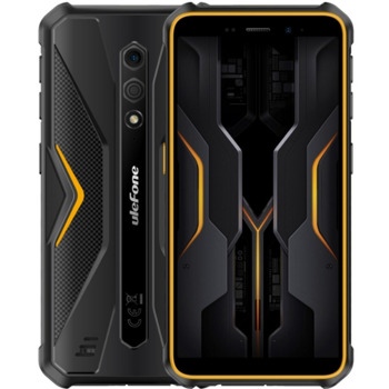 Смартфон Ulefone Armor X12 Pro (оранжев), поддържа 2 SIM карти, 5.45" (13.84cm) HD+ дисплей, осемядрен Mediatek Helio G36 4x2.2GHz & 4x1.7GHz, 4GB RAM, 64GB Flash памет(+microSD слот), 13 + 8 Mpix камери, Android, 257g | JAR Computers Ulefone Armor X12 Pro 4/64GB Orange