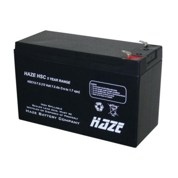 Акумулаторна батерия Haze, 12V, 7.5Ah | JAR Computers Акумулаторна батерия Haze, 12V, 7.5Ah