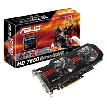 Видео карта AMD 7850, 2GB, Asus HD7850-DC2-2GD5, PCI-E 3.0, DDR5, 256bit, HDMI, DVI, 2x miniDisplayPort | JAR Computers AMD 7850