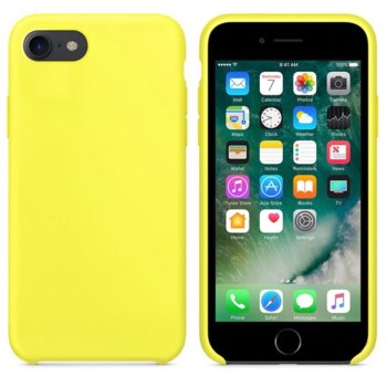 Силиконов гръб Apple iPhone XS Жълт Soft touch