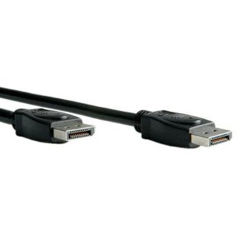 Кабел Roline DisplayPort(м) към DisplayPort(м), 2m, черен | JAR Computers DisplayPort(м) към DisplayPort(м), 2m