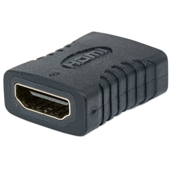 Преходник Manhattan 353465, от HDMI(ж) към HDMI(ж), до 4К резолюция, черен | JAR Computers Manhattan 353465 HDMI(ж) към HDMI(ж)