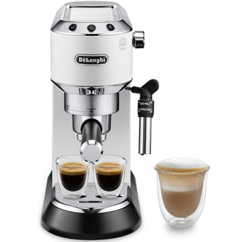 Кафемашина еспресо DELONGHI EC685.W, 1300W, 15 bar, подгряване на чашите, бял | JAR Computers Кафемашина DELONGHI EC 685.W