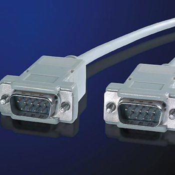 Кабел Roline 11.99.6018, от RS232 9(м) към D9(м), 1.8m, сив | JAR Computers Roline 11.99.6018
