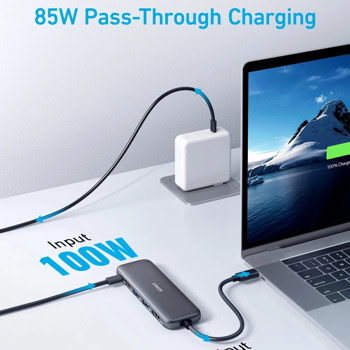 Anker 332 USB-C Hub (5-in-1) Black | JAR Computers Anker 332 USB-C Hub (5-in-1) Black