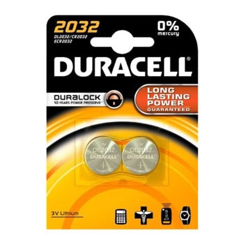 Батерии литиеви Duracell, CR2032, 3V, 2бр. | JAR Computers Duracell CR2032 3V 2бр. DLLPCR2032