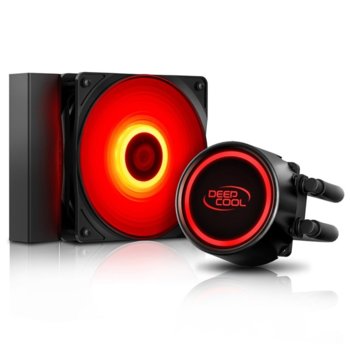 Водно охлаждане за процесор DeepCool GAMMAXX L120T RED, съвместимост със Intel LGA2066, LGA2011-v3, LGA2011, LGA1151, LGA1155, LGA1156, LGA1366, LGA775, LGA1150 & AMD AM4, AM3+, AM3, AM2+, FM2+, FM2, FM1 | JAR Computers DeepCool водно охлаждане GAMMAXX L120T RED