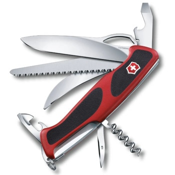 Джобен нож Victorinox Ranger Grip 57 Hunter, червен | JAR Computers Victorinox Ranger Grip 57 Hunter 0.9583.MC