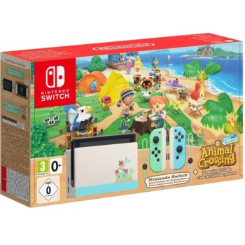 Конзола Nintendo Switch Animal Crossing: New Horizons Edition, бяла image