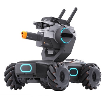 Образователен робот DJI Robomaster S1 (CP.RM.00000114.01), камера, 46 програмируеми модули, Scratch и Python кодиране, 4WD всепосочно движение, интелигентна сензорна броня, черен image
