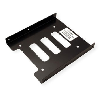 Преходник (mounting bracket) Roline 16.01.3009, от 2.5" към 3.5" за SSD/HDD, метален, черен | JAR Computers ROLINE 16.01.3009