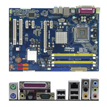 Дънна платка ASRock P41C-DE, G41, S775, DDR3 & DDR2, PCI-E, SB7.1, Lan1000, SATA, ATX | JAR Computers ASRock P41C-DE