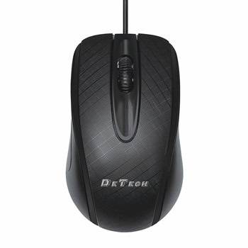 Мишка DeTech D10, оптична (1000 dpi), USB, черна | JAR Computers Мишка DeTech D10 779