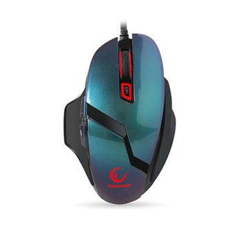 Мишка Everest Rampage SMX-R7S, оптична(10000 dpi), гейминг, 6 бутона, USB, син металик | JAR Computers Everest Rampage SMX-R7S