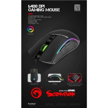 Marvo Gaming Mouse M513 RGB - 4800dpi