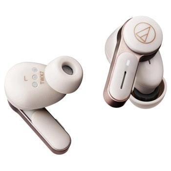 Слушалки Audio-Technica ATH-TWX7, безжични, Bluetooth, микрофон, тип "тапи", 5.8mm динамични мембрани, хибридно шумопотискане, до 6.5 часа време на работа, IPX4 водоустойчивост, бели | JAR Computers Audio-Technica ATH-TWX7 White