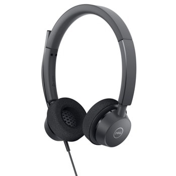 Слушалки Dell Pro Stereo Headset - WH3022, микрофон, USB, професионални, черни | JAR Computers Dell Pro Stereo Headset - WH3022