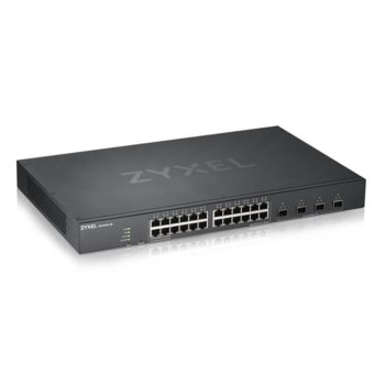 Суич ZyXEL XGS1930-28, 10000 Mbps, 24x 10/100/1000Base-T, 4x 10GE SFP+ with Uplink, 512MB RAM, 32MB Flash | JAR Computers ZyXEL XGS1930-28