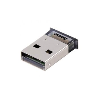 Адаптер HAMA 49218, USB 2.0, Bluetooth 4.0, до 3Mbps, обхват до 10м, черен image