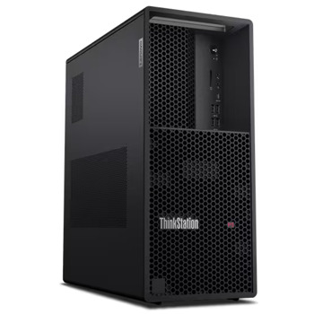 Настолен компютър Lenovo ThinkStation P3 Tower (30GS000XBL), шестнадесетядрен Intel Core i7-13700 2.1/5.2GHz, NVIDIA T1000 8GB, 16GB DDR5, 1TB SSD NVMe, 6x USB 3.2 Gen 1, 1x USB 3.2 Gen 2 Type-C, Windows 11 Pro | JAR Computers Lenovo ThinkStation P3 Tower 30GS000XBL