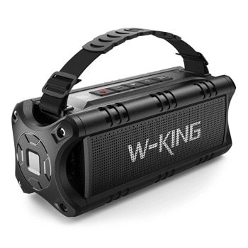 Тонколона W-King D8 Mini, 2.1, 30W RMS, Bluetooth, 3.5mm жак, USB, Type-C, SD карта, черна, време на работа до 6-8 часа | JAR Computers Тонколона W-King D8 Mini Black