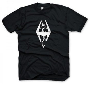 Тениска Gaya Entertainment The Elder Scrolls V: Skyrim Dragon symbol, размер L, черна | JAR Computers Gaya Entertainment Skyrim Dragon symbol L