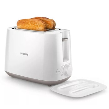 Тостер Philips Daily Collection HD2582/00, 8 степени, настройка за размразяване, 900W, бял | JAR Computers Philips HD2582/00