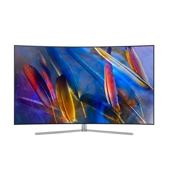 Телевизор Samsung 65Q7CAM, 65" (165.1 cm), QLED 4К UltraHD Curved Smart TV, DVB-T2/C/S2, Wi-Fi, LAN, 4x HDMI, 3x USB | JAR Computers Samsung 65Q7CAM (QE65Q7CAMTXXH) Silver