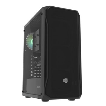 Кутия Fury Shobo SH4 RGB, ATX/mATX/Mini-ITX, 2x USB 3.0, с прозорец, черна, без захранване | JAR Computers Кутия Fury Shobo SH4 RGB NFO-2153